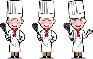 French Cook at Work