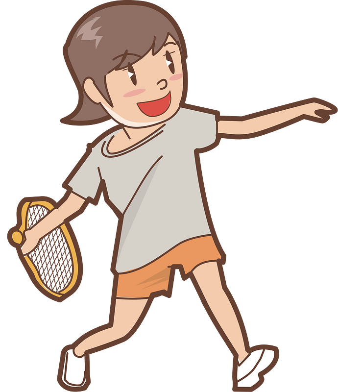 Kid Plays Badminton