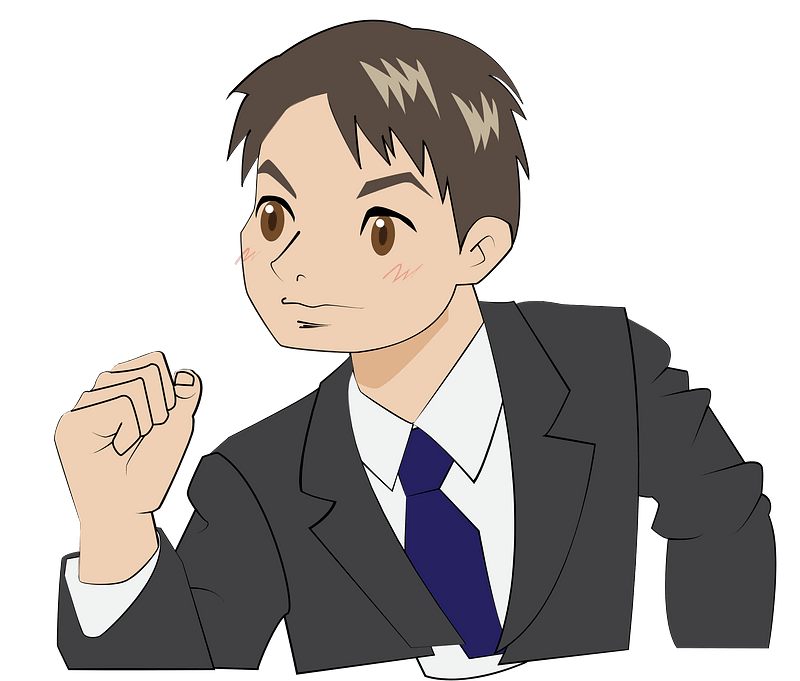 Businessman Pumps His Fist