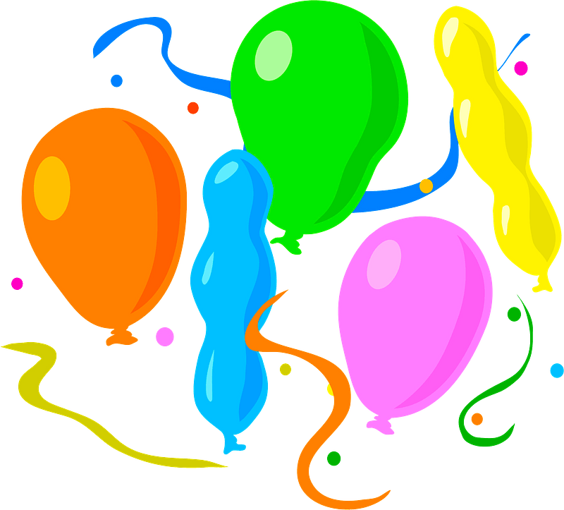 Multicolored balloons