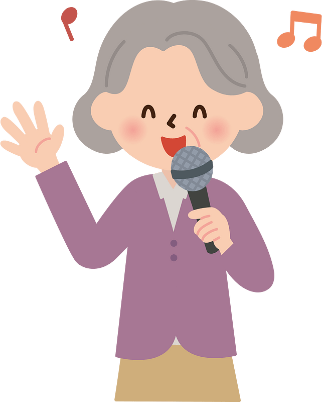 Singing Senior Woman