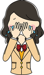 Crying Female Student