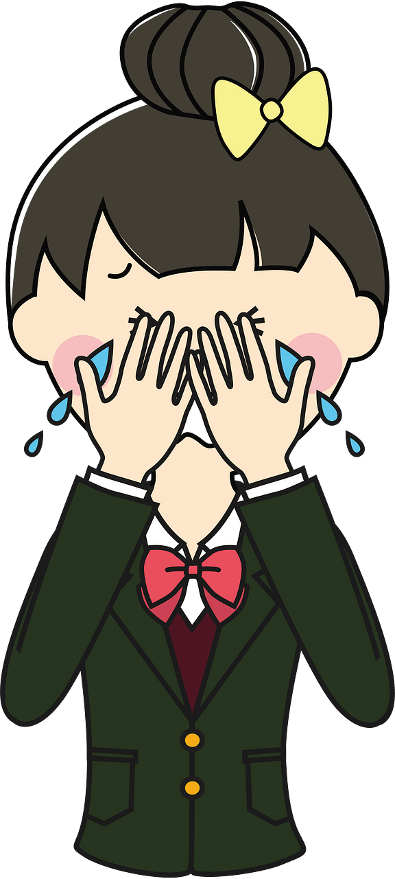 Crying Female Student