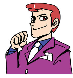 Businessman in a Purple Suit