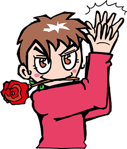 Flamenco Man Dancer with a Rose