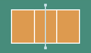 Terrain de volleyball