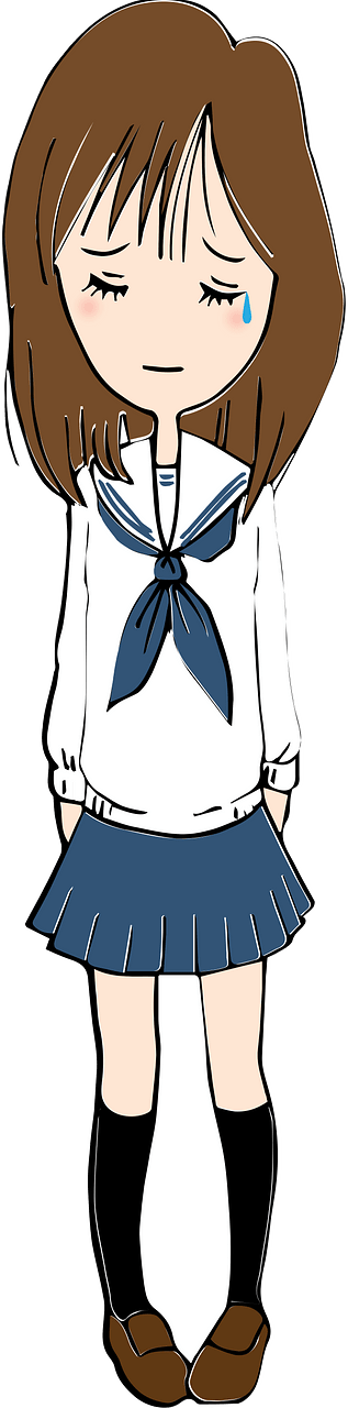 Crying Female Student