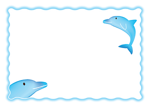 Frame with Dolphin