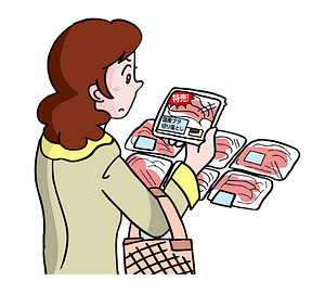 Woman is Buying Meat