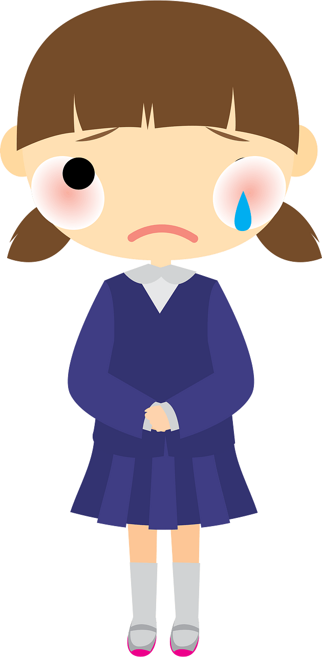 Crying Schoolgirl