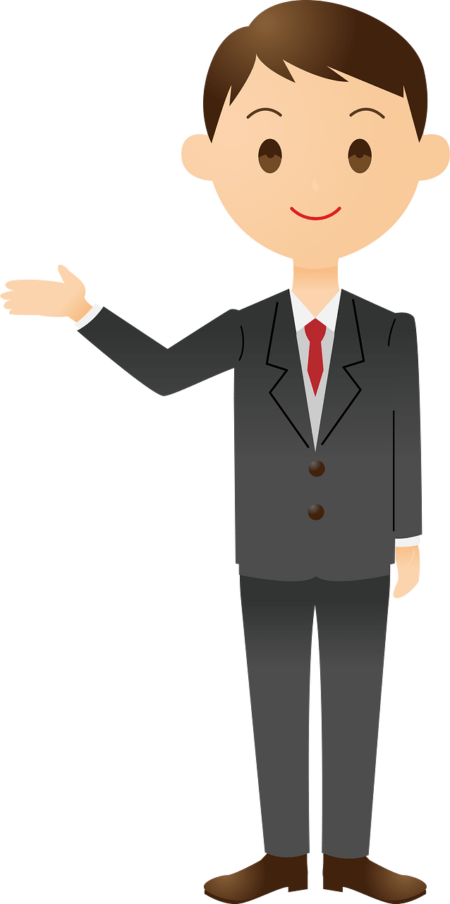 Business Man Welcomes