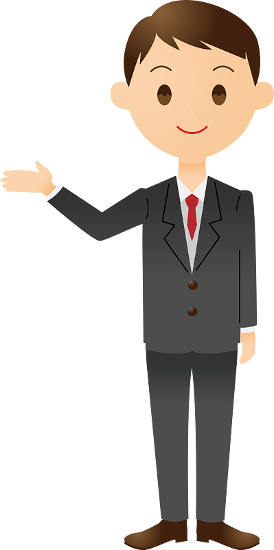 Business Man Welcomes