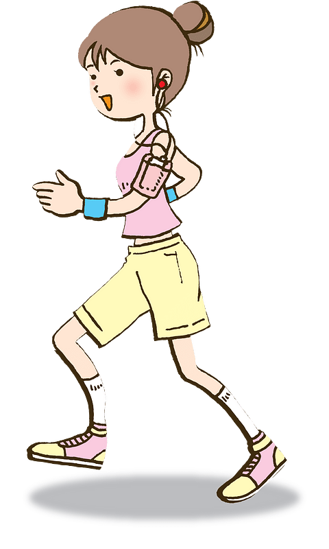 Woman Doing Jogging Exercise