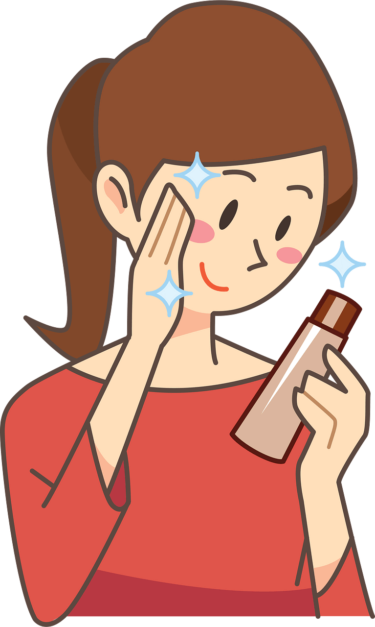 Woman is Doing a Skincare Routine