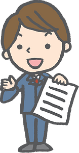 Business Man with Document