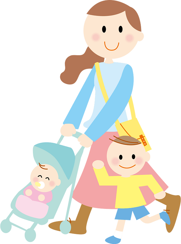 Mother with Her Son and a Baby