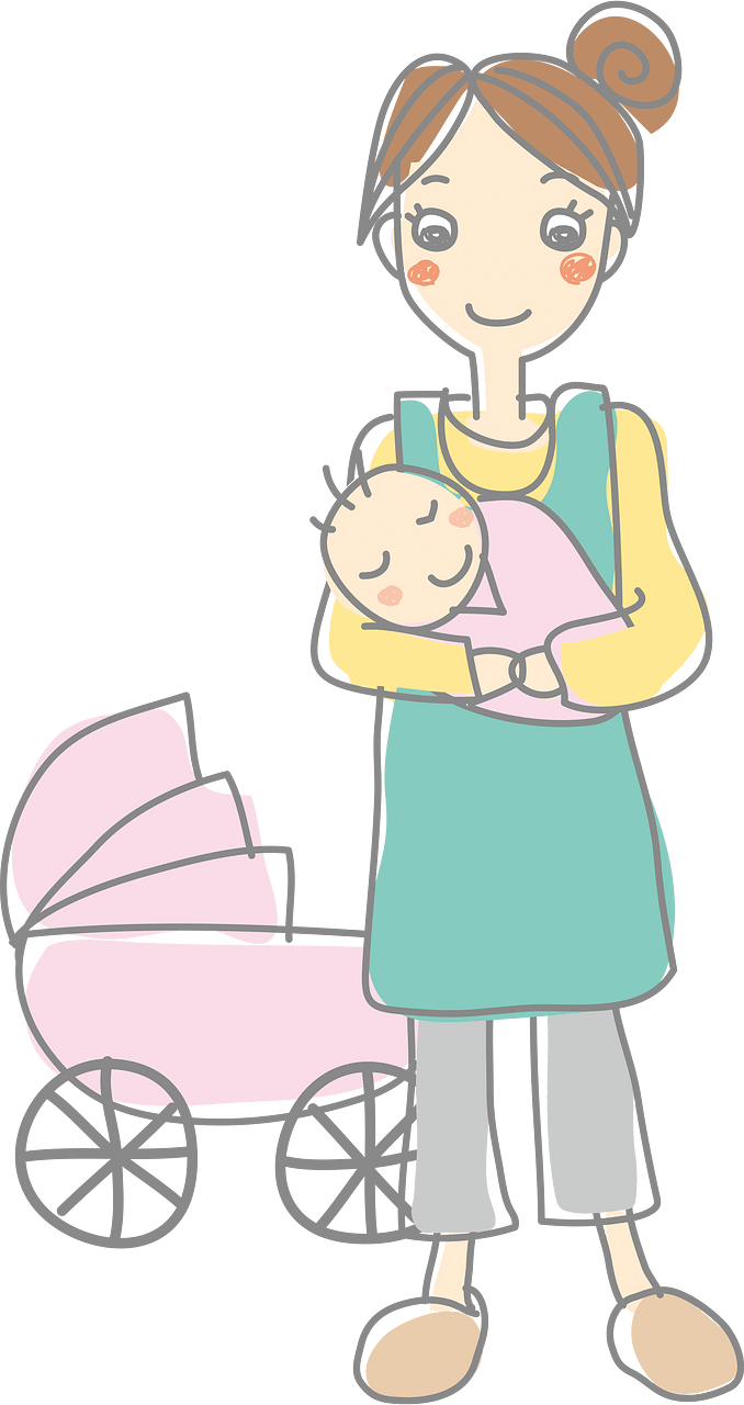 Mother Holds Her Baby