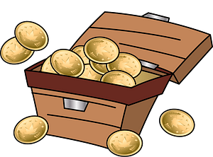 Treasure Box with Coins