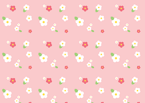 Background with Pink Flower