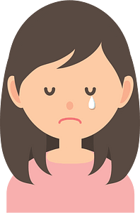 Crying Woman with a Tear on Her Face