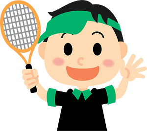 Boy Plays Tennis