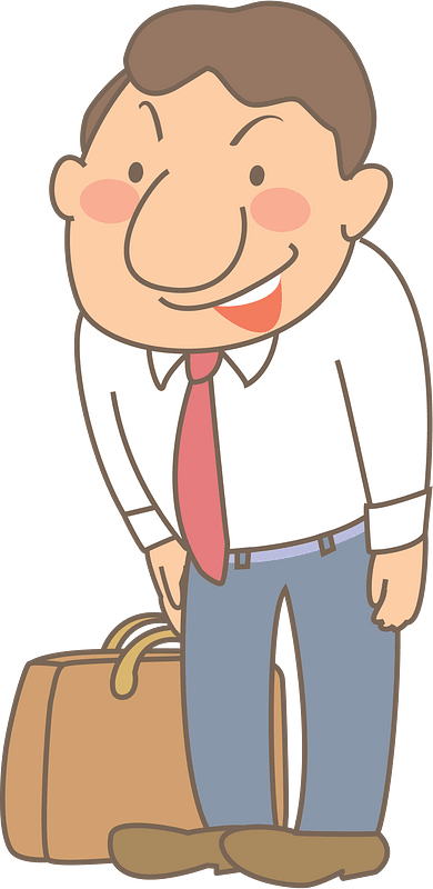 Businee Man is Greeting