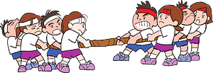 Children are Playing Tug of War