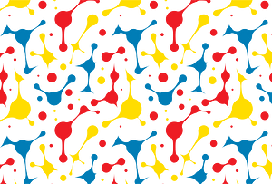 Background with Colorful Ink