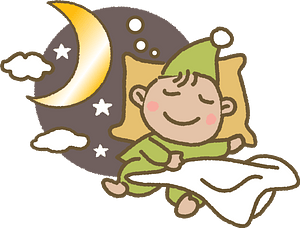 Child Sleeps under the Moon