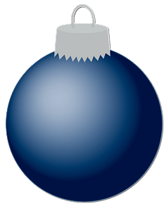 Blue Christmas ball