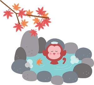 Monkey in a Hot Spring