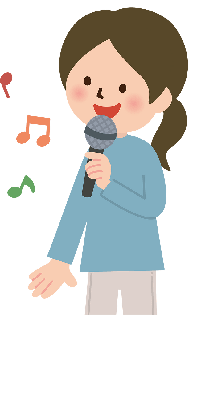 Woman Sings at Karaoke