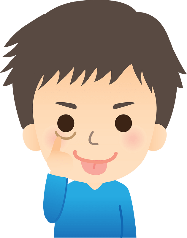 Man Showing a Tongue