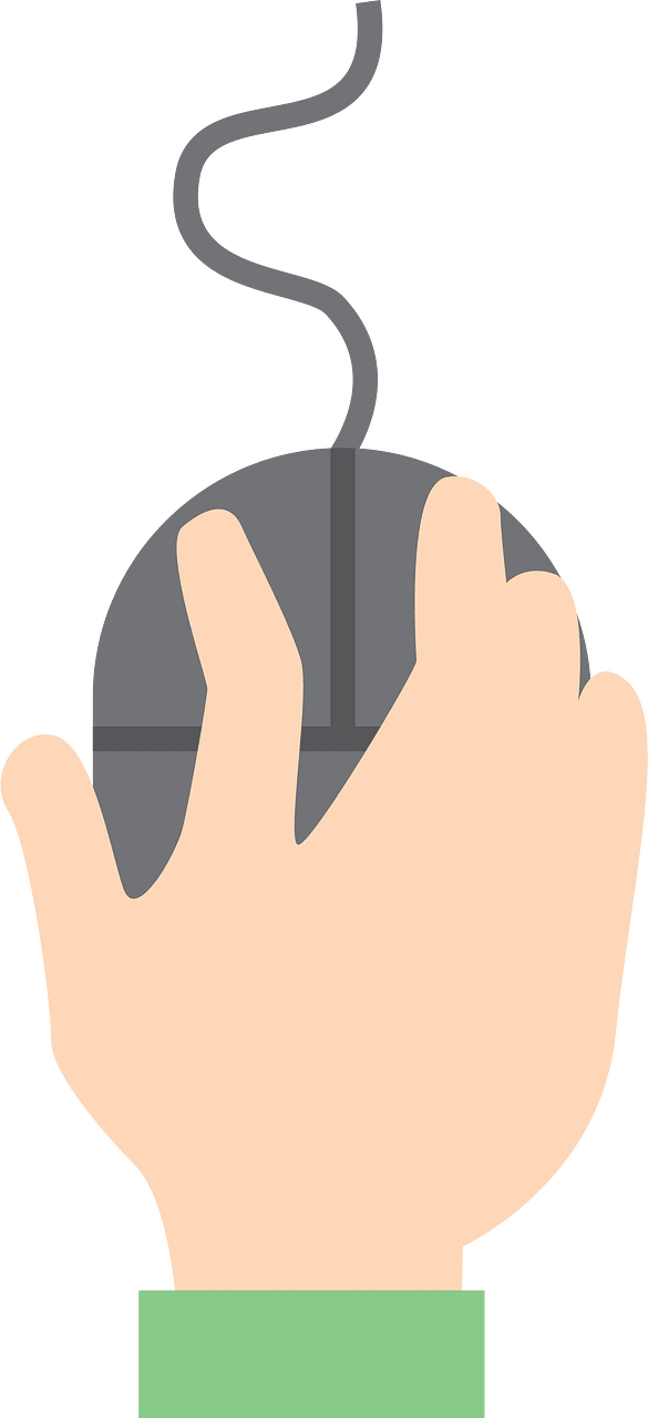 Hand on a Computer Mouse