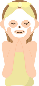 Woman Facial Treatment Mask