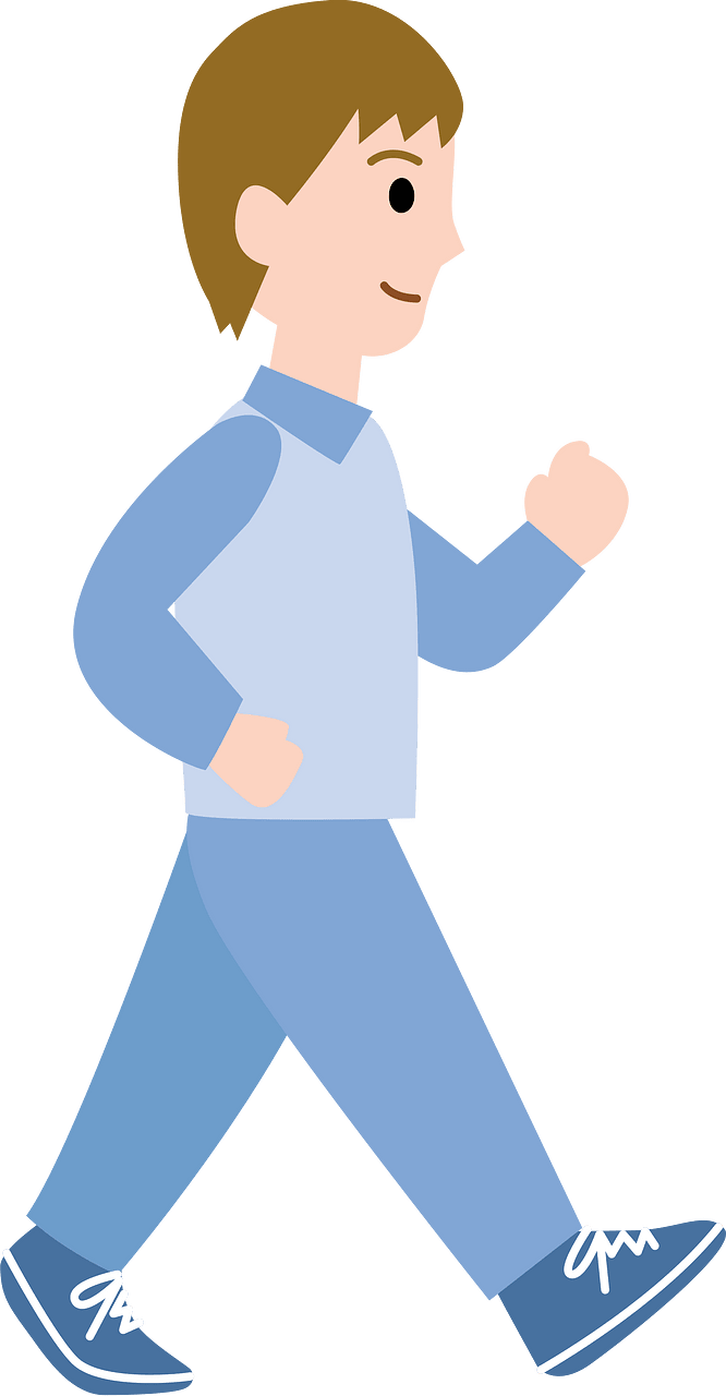 Man Doing Wolking Exercises