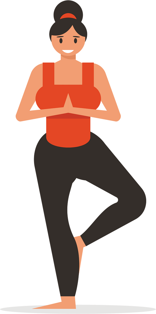 Woman Doing Yoga Exercise