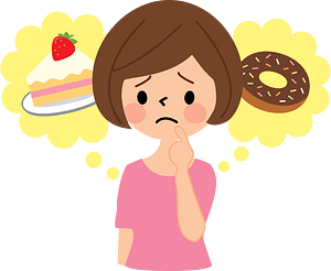 Woman on a Diet Craves for Sweets