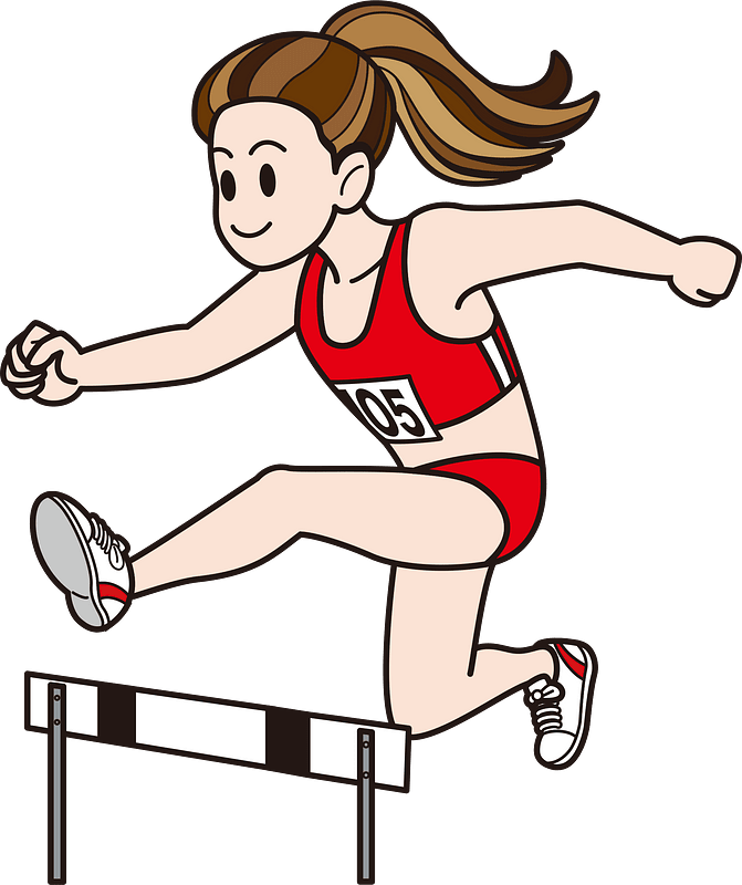 Hurdling Athlete