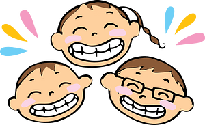 Laughing Children Faces