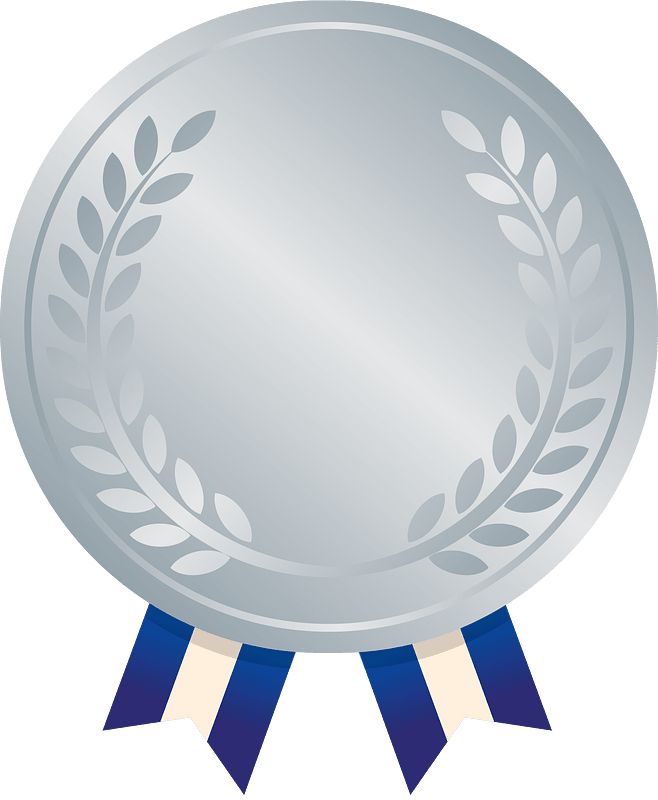 Silver Medal - Free vector clipart images on creazilla.com