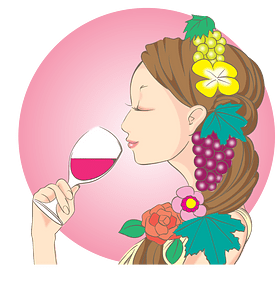 Woman Drinks Wine