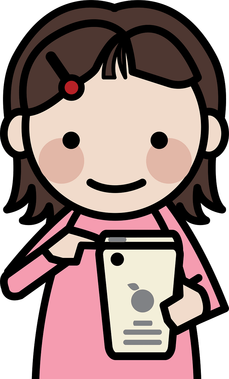 Girl with Smartphone