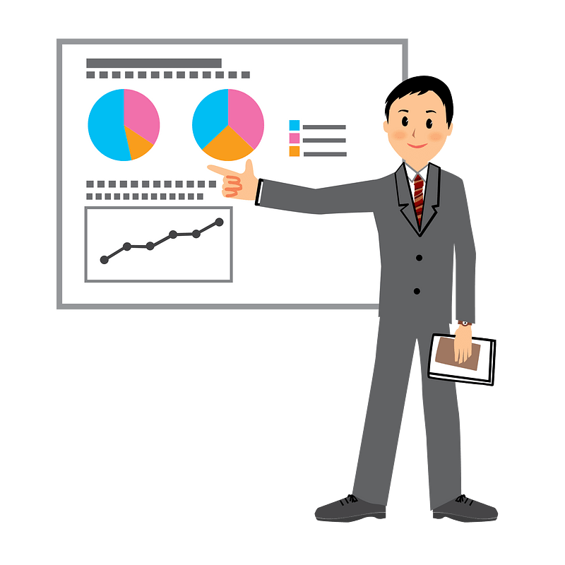 Business Man Making a Presentation