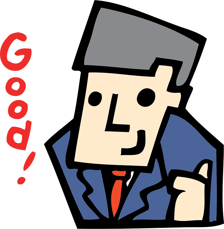 Businessman Shows Good Sign