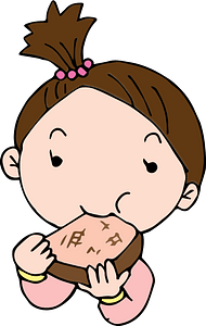 Girl Eats Bread