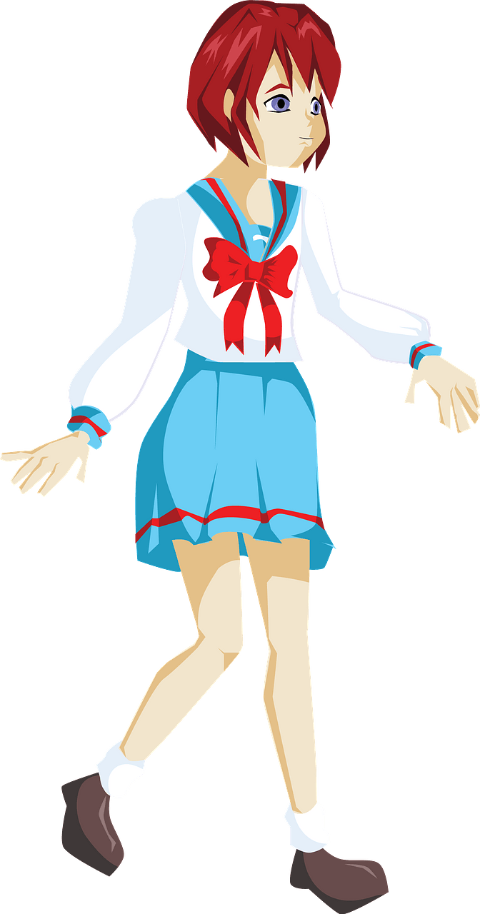 Anime School Girl