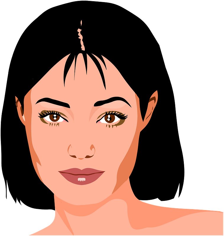 Portrait of a brunette