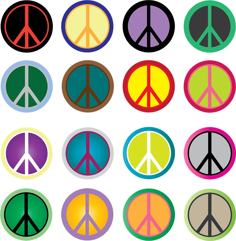 Peace sign pattern