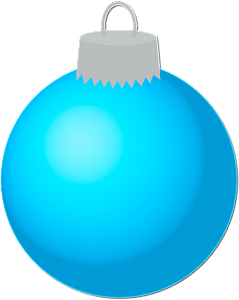 Blue Christmas ball